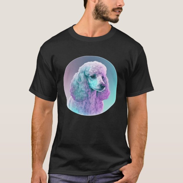 Poodle Vaporwave Retrowave Aesthetic  1 T-Shirt (Front)