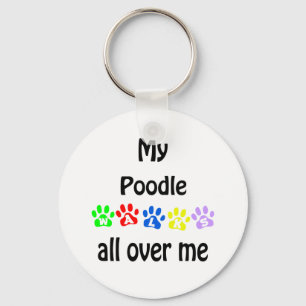 Poodle Walks Design Key Ring