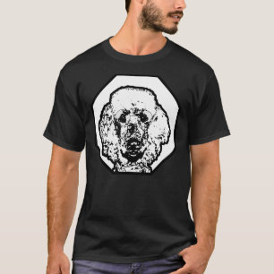 Poodle Wearing Glasses Smart Intellectual Dog Bree T-Shirt