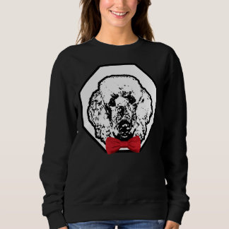 Poodle Wearing Red Bowtie Handsome Dog Breed Sweatshirt