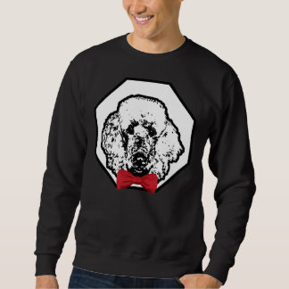 Poodle Wearing Red Bowtie Handsome Dog Breed Sweatshirt