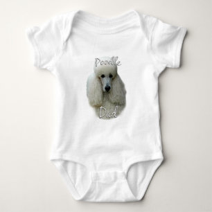 Poodle (wht) Dad 2 Baby Bodysuit