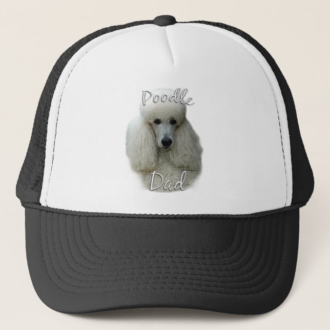 Poodle (wht) Dad 2 Trucker Hat (Front)
