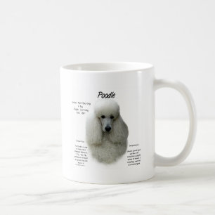 Poodle (wht) History Design Coffee Mug