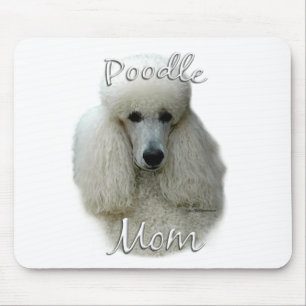 Poodle (wht) Mum 2 Mouse Pad