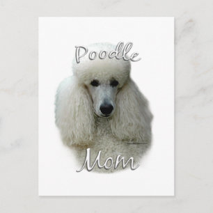 Poodle (wht) Mum 2 Postcard