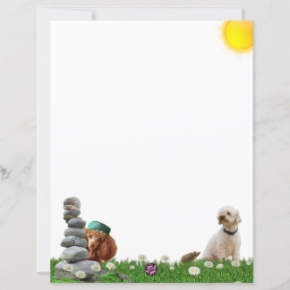 Poodles-A-Plenty and Hedgehogs Stationery