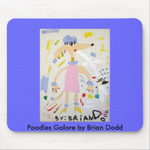 Poodles Galore Mouse Pad by Brian Dodd