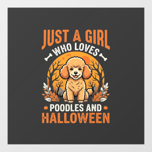 Poodles Halloween Girl Dog Lover Design_1