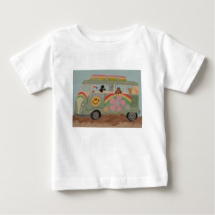 Poodles in Hippie Van Baby T-Shirt