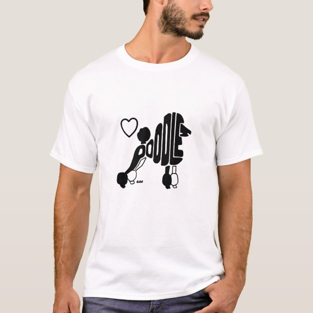 POODLES SILHOUETTE T-Shirt (Front)