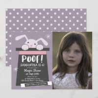 POOF Magic Show Birthday Party Bunny Photo