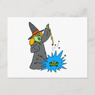 Poof your a frog! postcard