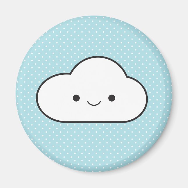 Poofy Cloud Magnet (Front)