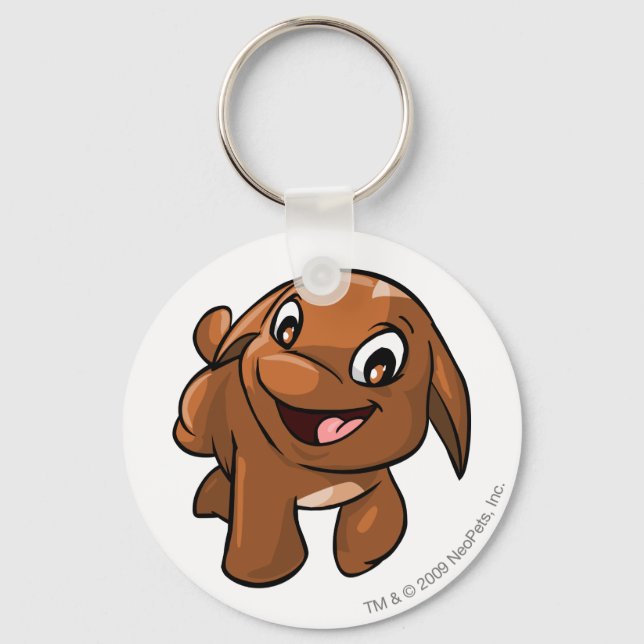 Poogle Brown Key Ring (Front)
