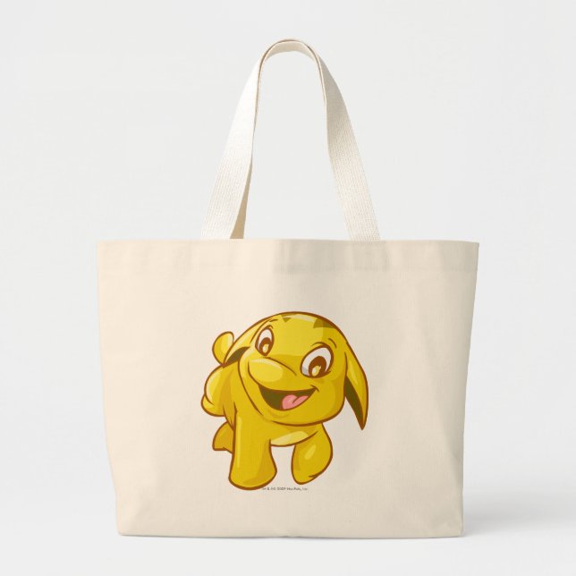 Poogle Gold Large Tote Bag (Front)