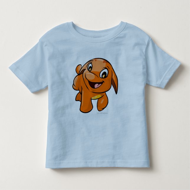 Poogle Orange Toddler T-Shirt (Front)