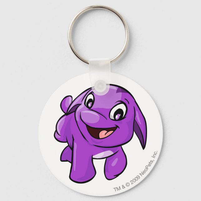 Poogle Purple Key Ring (Front)