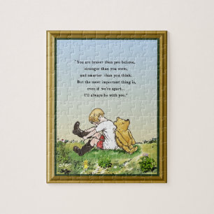 Pooh Bear Words of Encouragement Jigsaw Puzzle
