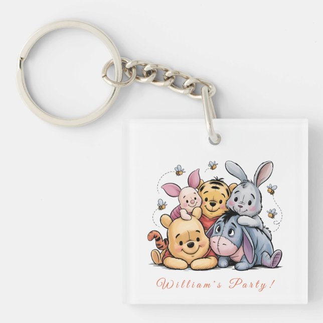 Pooh & Friends Pastel Key Ring (Front)