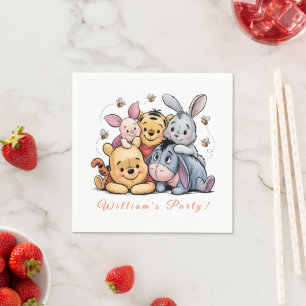 Pooh & Friends Pastel Napkin