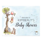 Pooh & Friends Watercolor Welcome Baby Shower Sign