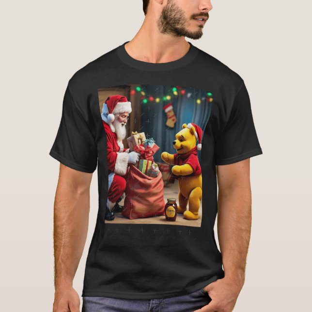 Pooh meets Santa T-Shirt (Front)