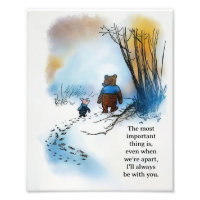 Pooh quote "Even when we're apart