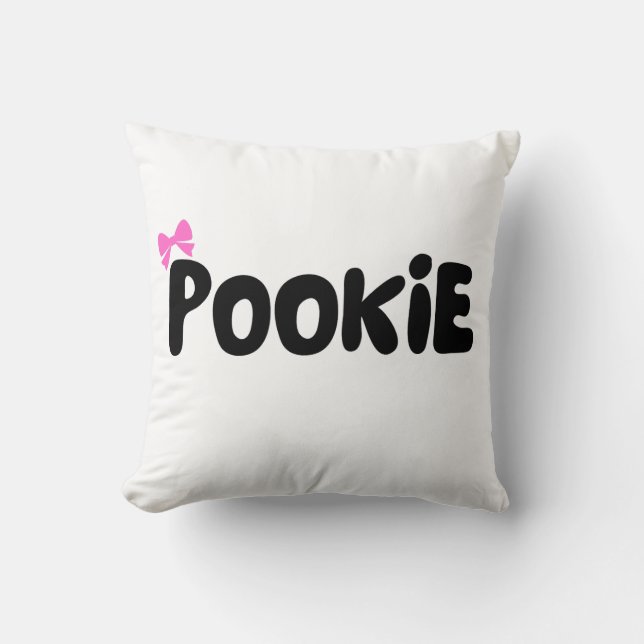 "Pookie" Cosy Decorative Pillow (Front)