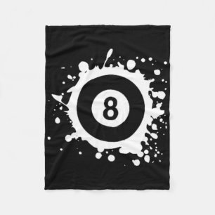 Pool 8 Ll Pool Billiards Logo Simple Pool Billiard Fleece Blanket