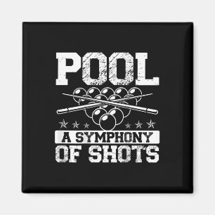 Pool A Symphony Of Shots Ckprint Pool Player Magnet