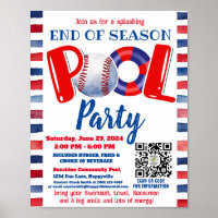 Pool  and Baseball party