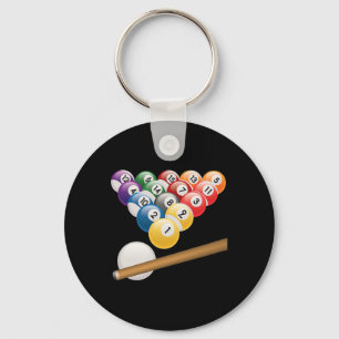 Pool And Snooker Player1 Key Ring
