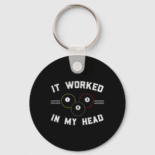 Pool And Snooker Player3 Key Ring