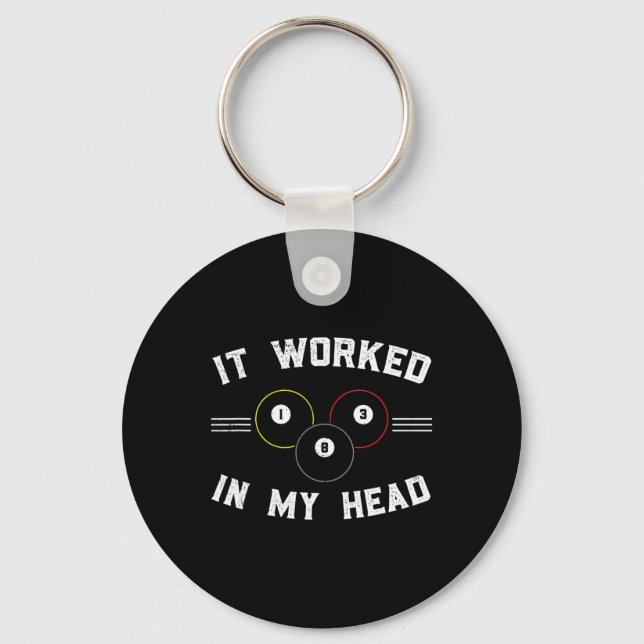 Pool And Snooker Player3  Key Ring (Front)