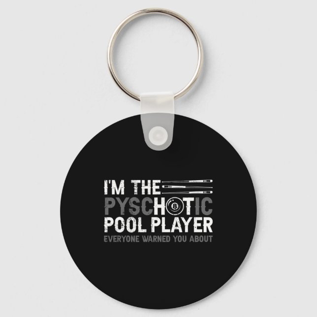 Pool And Snooker Player7  Key Ring (Front)