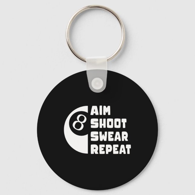 Pool And Snooker Player9  Key Ring (Front)