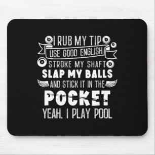 Pool And Snooker Player Mouse Pad