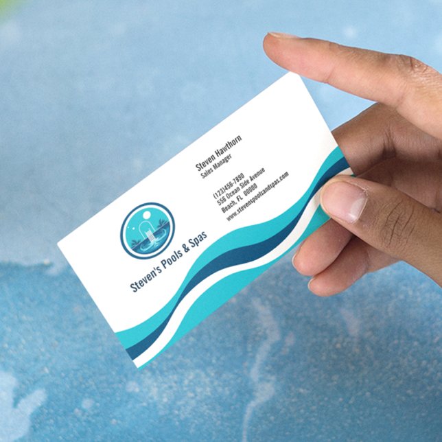Pool and Spa Services Business Card (Creator Uploaded)