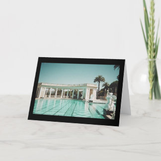 pool at Hearst Castle... Card