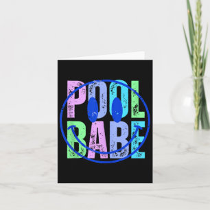 Pool Babe Vintage Family Matching Funny Summer Vac Card