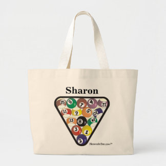 Pool Ball Rack Large Tote Bag