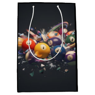 Pool Ball Style Medium Gift Bag