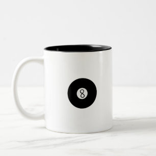 Pool Ball Two-Tone Coffee Mug