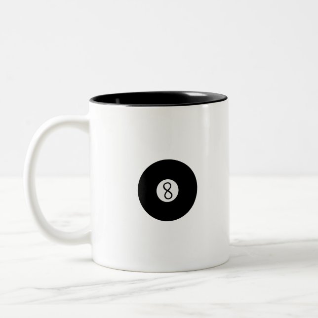 Pool Ball Two-Tone Coffee Mug (Left)