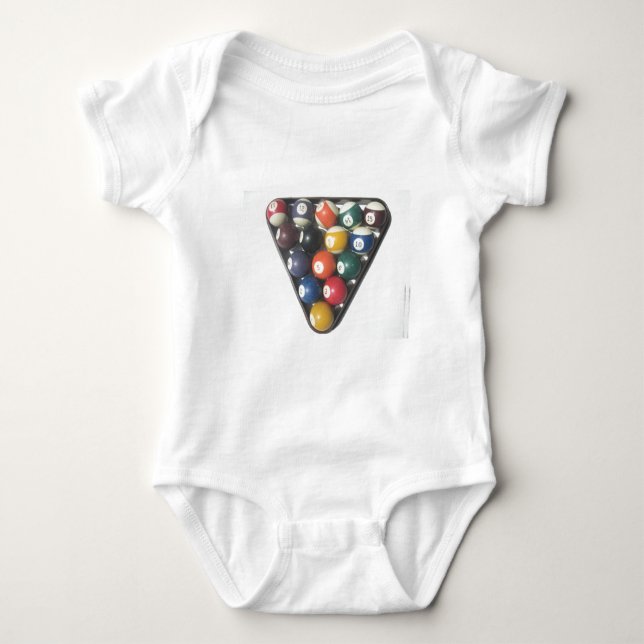 Pool Balls Baby Bodysuit (Front)