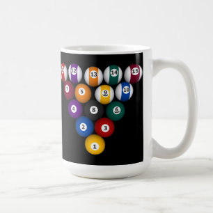 Pool Balls: Billiards: Coffee Mug: Pool Balls Coffee Mug
