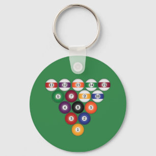 Pool Balls / Billiards: Keychains
