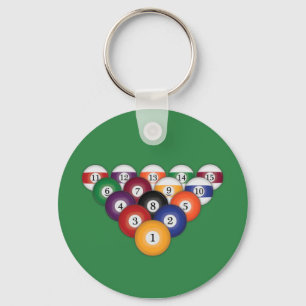 Pool Balls / Billiards: Keychains
