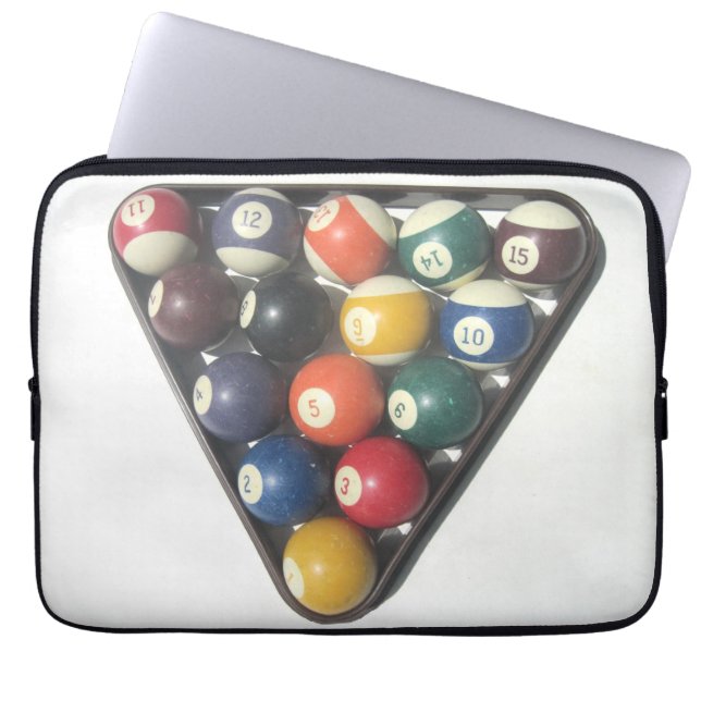 Pool Balls Laptop Case (Front)